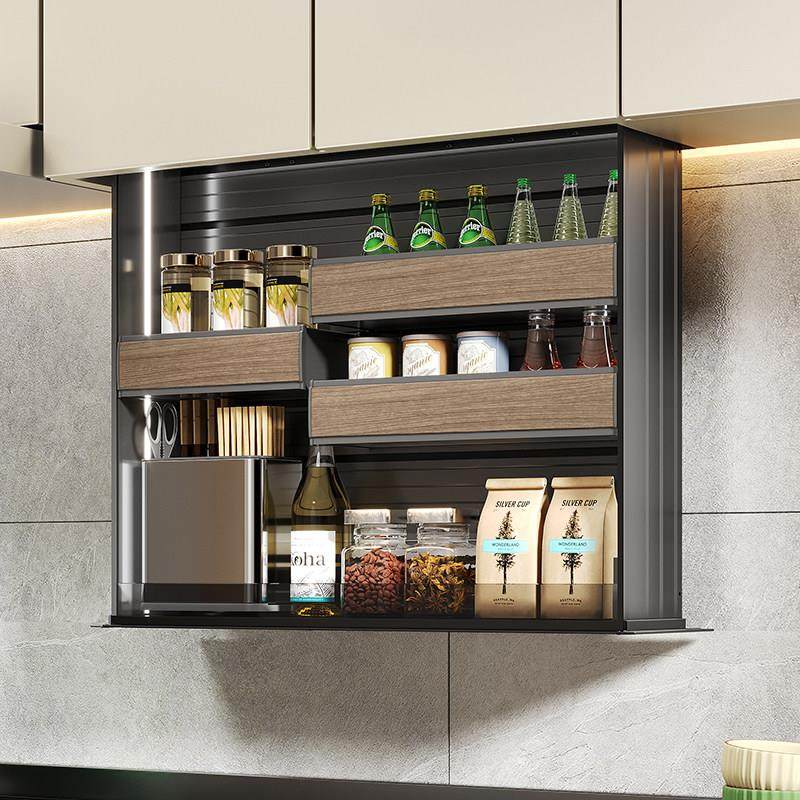 智能电动吊柜升降拉篮下拉式声控/触控触摸语音下降全铝调味篮,淘宝优惠券,粉丝福利购,淘宝优惠卷