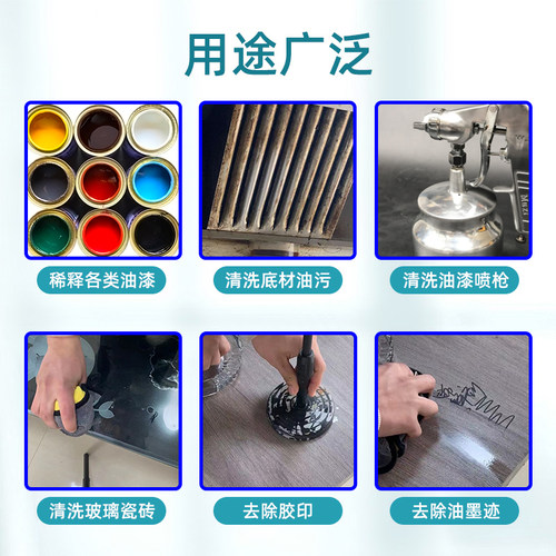 油漆稀释剂喷码油墨油污清洗剂除油剂通用型硝基漆稀料胶印去除剂 - 图1