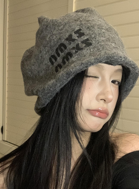 显脸小堆堆帽保暖秋冬护耳氛围感