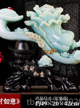 高档玉如意摆件招财白菜中式客厅玄关品新乔迁装新居店铺开业房饰