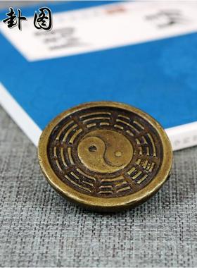 高档玩收藏品牛转乾坤复纯铜扭转乾坤摆件工艺品实古心古纯铜把件