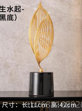 高档现代轻奢档酒高柜电视柜玄关风生客水起品厅旺宅摆件装饰家居