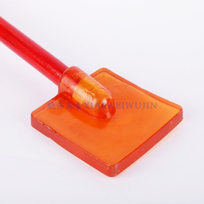 正方型橡胶锤透明榔头榔头塑料胶锤子橡皮锤牛筋锤木柄安装锤包邮,淘宝优惠券,粉丝福利购,淘宝优惠卷