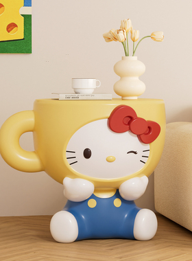 卡通猫咪造型招财猫换鞋凳摆件