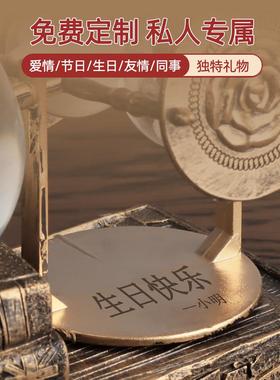 复古装饰品家居摩天轮水晶球沙漏工艺品艺术客厅酒柜巴黎铁塔摆件