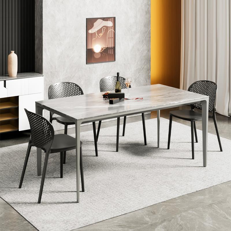 可定制铝合金桌架木板岩板大理石桌腿支架餐桌架子加固底座书桌腿 - 图2