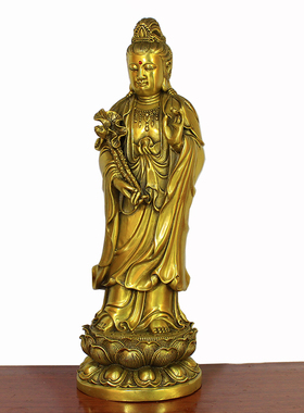 包邮佛具 用品纯铜佛像西方三圣阿弥陀佛观音菩萨大势至菩萨摆件