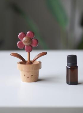 Joe有钱花实木可爱桌面摆件车载摆件送朋友闺蜜创意礼物