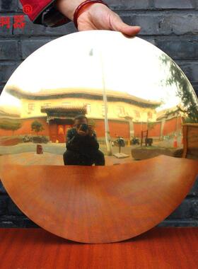 定制铜镜仿古抛光镜抛光无字镜纯铜镜子定做紫铜镜