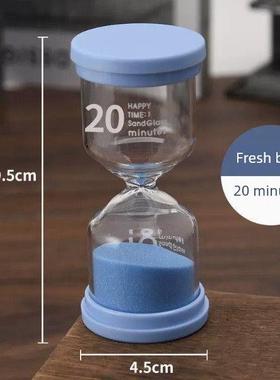 沙漏计时器儿童刷牙防摔1/5/10/20/30/3分钟时间流沙瓶漏斗一摆件