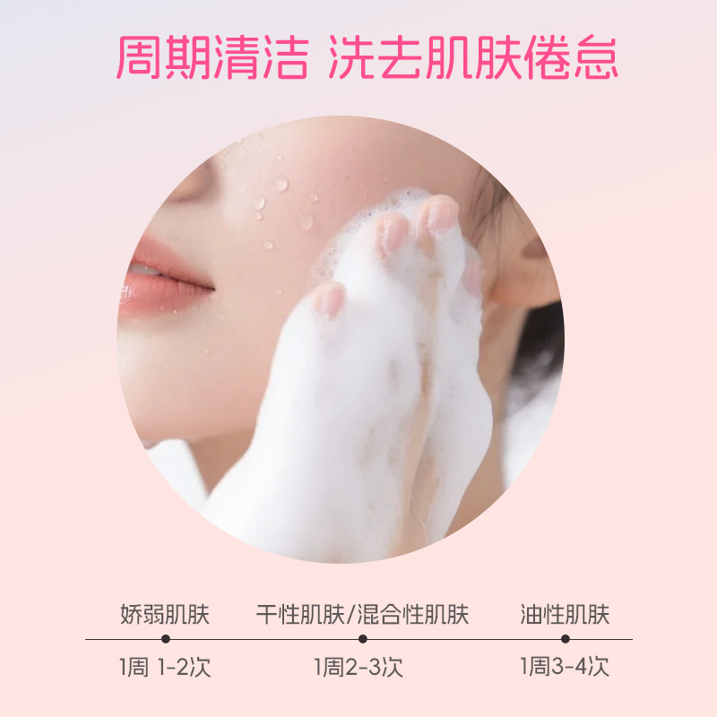 新品/韩国追幸兔苹果磨砂洁面温和去角质洗面奶颗粒深层清洁油皮 - 图2