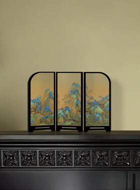 宫廷乐师图新屏风玄关小摆画中古风卧室饰画