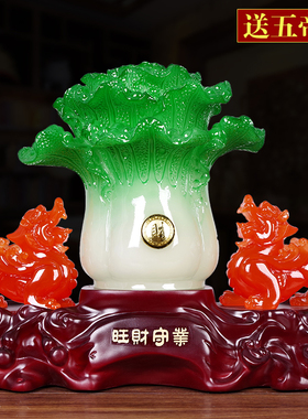 大号招财貔貅摆件摇钱树皮丘工艺品办公室业礼品客厅酒柜装饰品