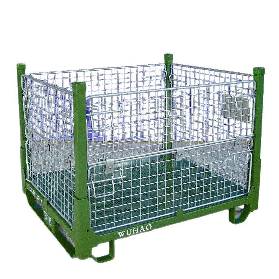 厂家直销可折叠可堆垛汽配专用铁框 重型金属框 汽配零部件仓储笼,淘宝优惠券,粉丝福利购,淘宝优惠卷