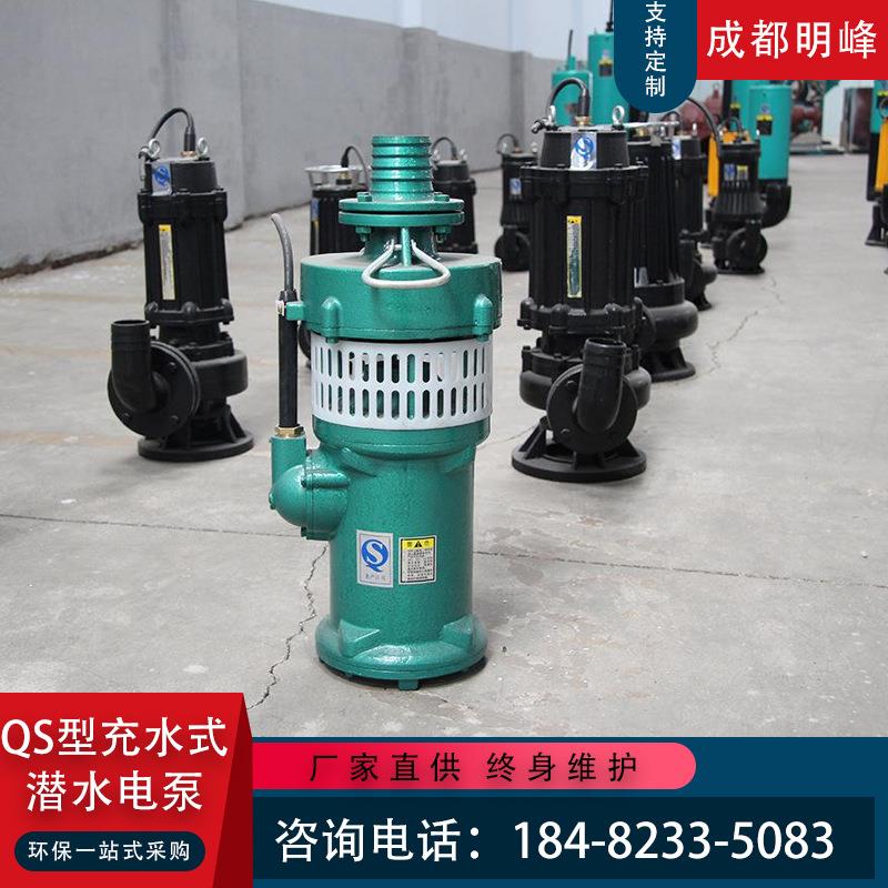 qs型充水式潜水电泵qs40-30/2-5.5c系列多级潜水电泵深井清水泵 - 图0