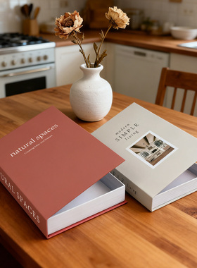 现代简约磁吸可打开假书仿真书收纳盒室内软装桌面多功能装饰品