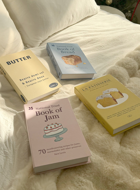 ins奶油风面包粉色假书仿真书摆件摄影道具英文装饰书软装样板间