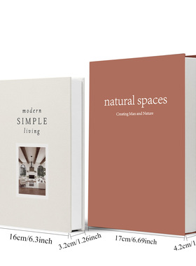 高级感磁吸假书收纳盒室内软装轻奢仿真书摆件卧室房间饰品储物盒