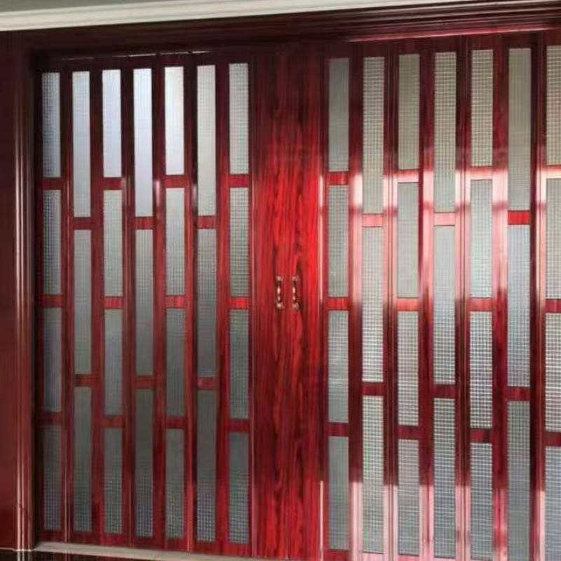 PVC铝合金折叠门厨房推拉门隔断客厅卫生间阳台房间简易伸缩移门 - 图1