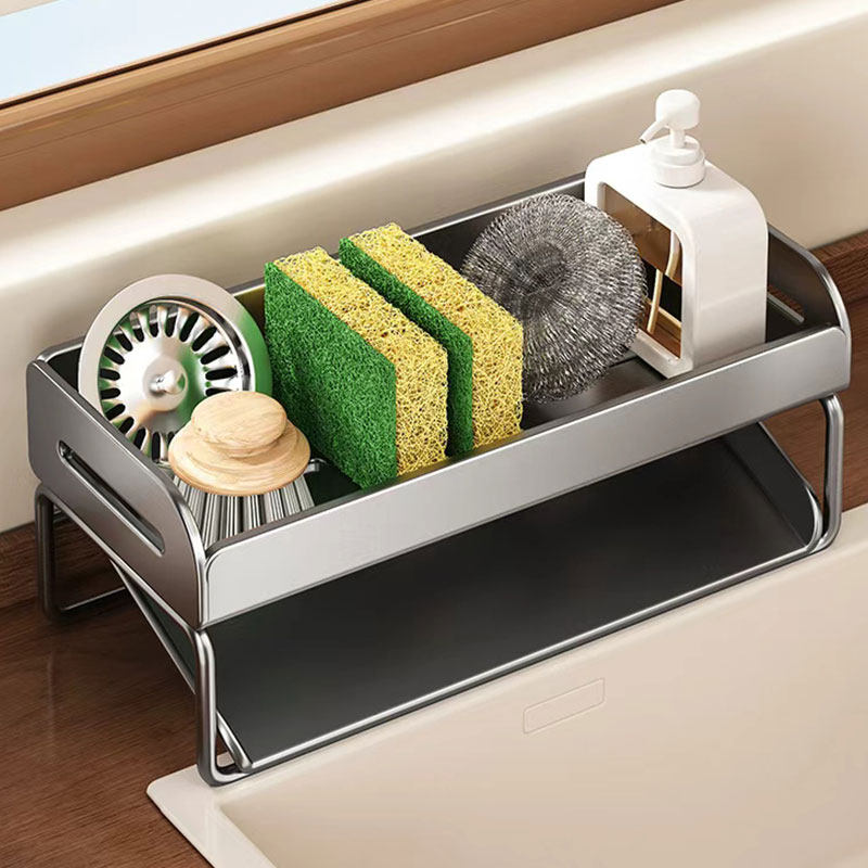 厨房置物架沥水篮水龙头洗菜池子水池洗碗抹布海绵架子水槽收纳架,淘宝优惠券,粉丝福利购,淘宝优惠卷