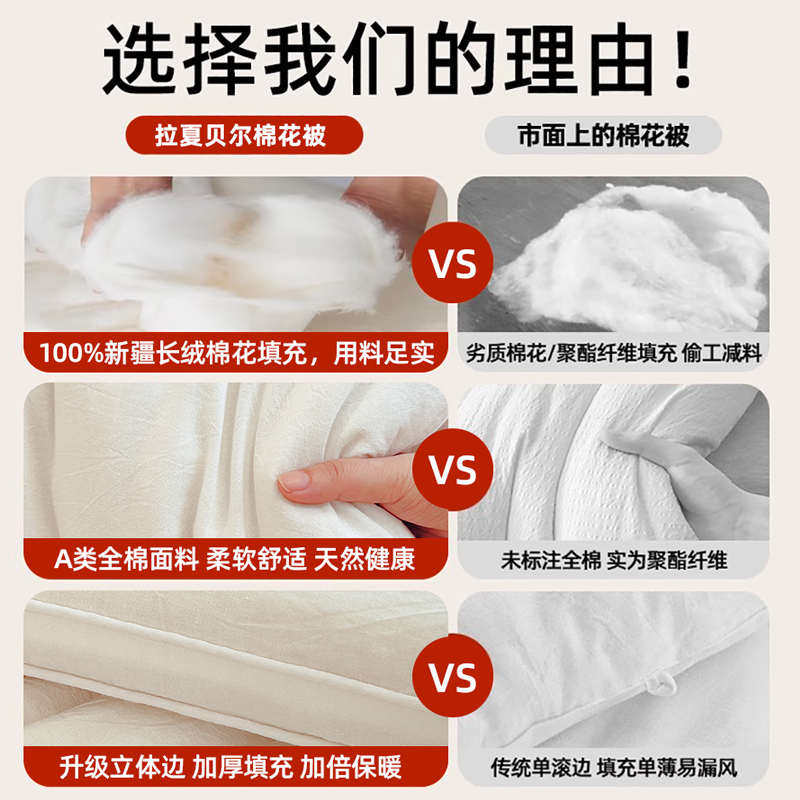 新疆棉花被子冬被棉被全棉冬季加厚保暖纯棉花被芯单人春秋被棉絮,淘宝优惠券,粉丝福利购,淘宝优惠卷