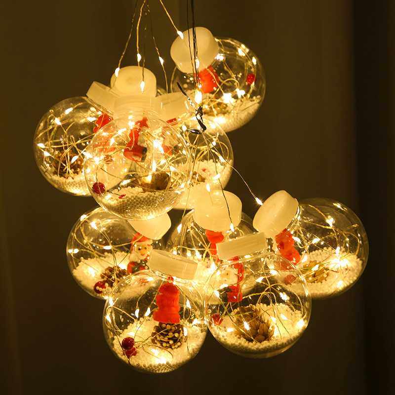 圣诞灯铜线许愿球窗帘灯圣诞灯饰橱窗挂件节日装扮灯带节日灯串,淘宝优惠券,粉丝福利购,淘宝优惠卷