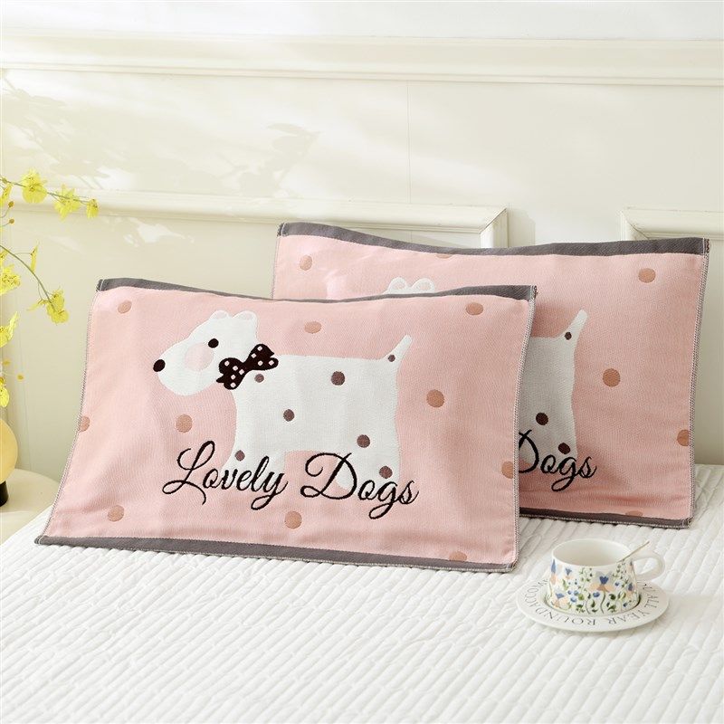 纯棉八层纱布枕巾儿童家用柔软透气全棉卡通J宝宝枕头盖巾40*60cm,淘宝优惠券,粉丝福利购,淘宝优惠卷