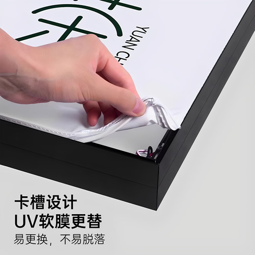 双面灯箱广告牌定制做户外发光led门头侧挂招牌方形悬挂墙式展示 - 图3