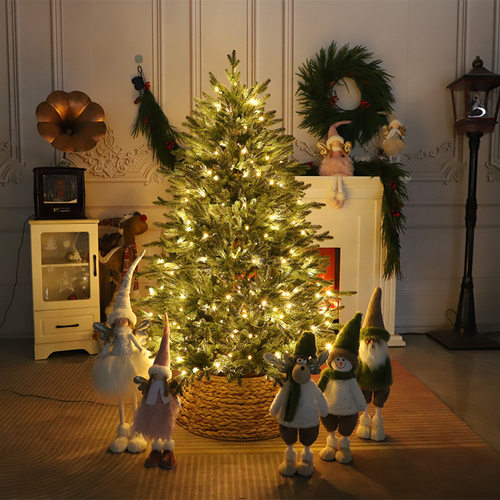 全PE绿色圣诞树圣诞节装饰尖头仿真树酒店橱窗装饰纯PE装饰圣诞树 - 图1