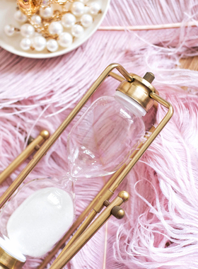 JK慕空间 美式欧式北欧沙漏书房装饰品 新款计时器文艺摆件礼品