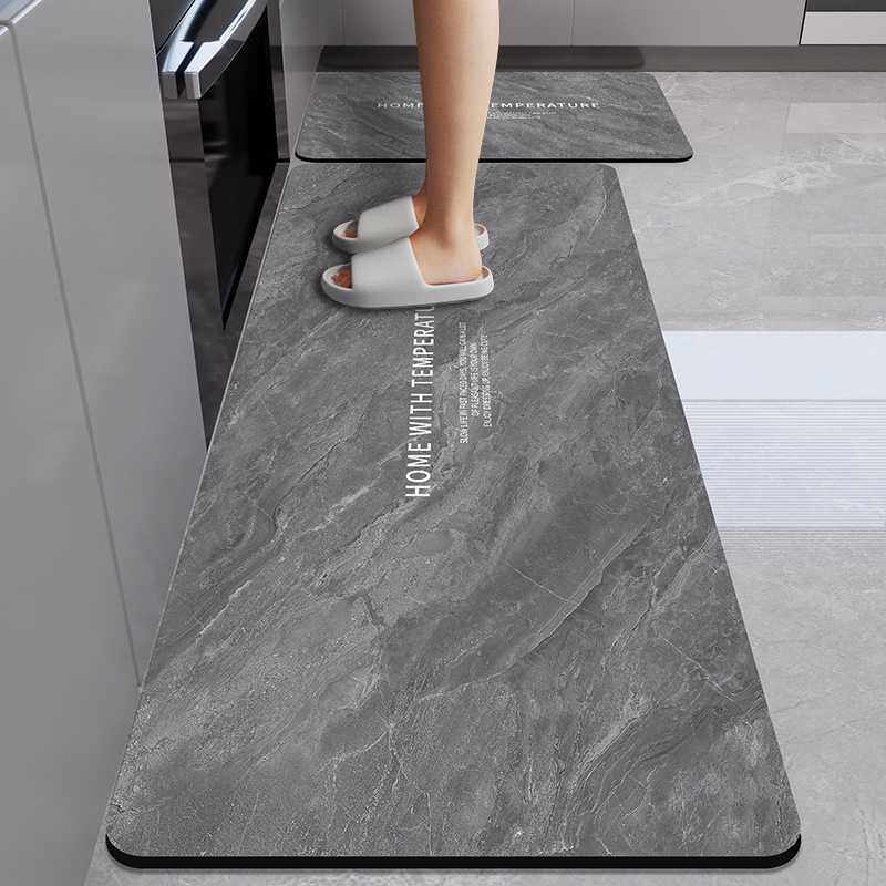 硅藻泥厨房地垫防滑防水防油耐脏专用脚垫子可擦免洗门口地毯吸水,淘宝优惠券,粉丝福利购,淘宝优惠卷