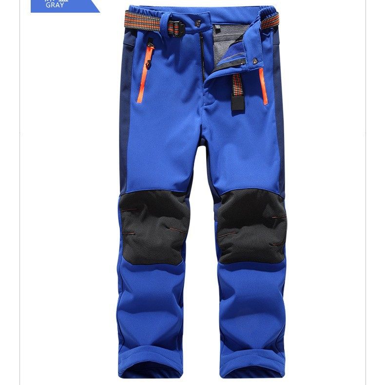 儿童户外防风防水加绒冲锋裤 小中大童抓绒防风防雨防水软壳裤,淘宝优惠券,粉丝福利购,淘宝优惠卷