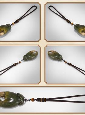 黄铜实心小摆件螃蟹钳手把件手中有钱男士把玩件创意送男朋友礼物