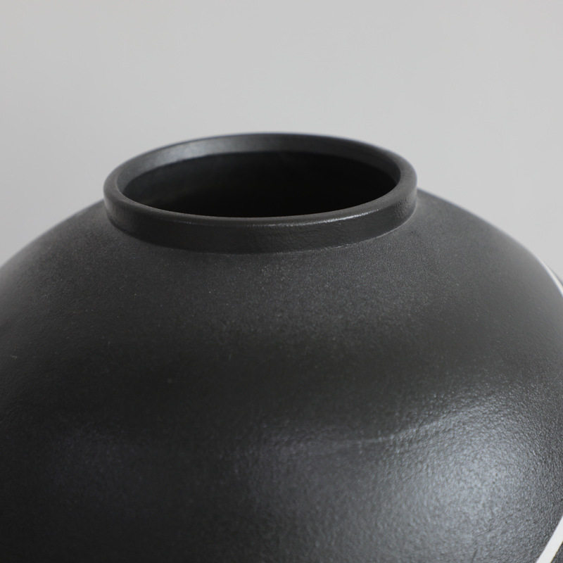 创意陶瓷花器高级感摆件现代意式简约装饰品黑白花瓶批发软装样板,淘宝优惠券,粉丝福利购,淘宝优惠卷
