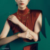 Wang Anyu's same style Chow Sang Sang Huayu ancient pure gold Oriental ancient ancestor bamboo ring 92241R