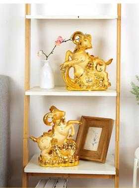 生肖羊摆件陶瓷招财存钱罐电视柜客厅桌面办公室新款创意家居装饰