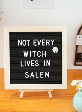 ins毛毡字母拼字板桌面装饰摆件生日布置留言板宝宝周岁拍照道具