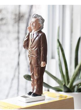 美国kikkerland爱因斯坦光动能桌面摆件 灵感时刻太阳能创意礼物