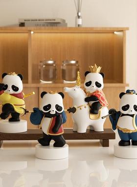 熊猫西游文创摆件创意客厅电视柜家居饰品儿童房桌面乔迁新居礼物