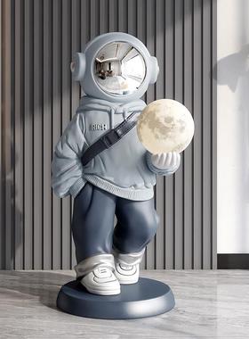 创意宇航员落地摆件台灯现代家居客厅大型软装饰品轻奢风乔迁礼品