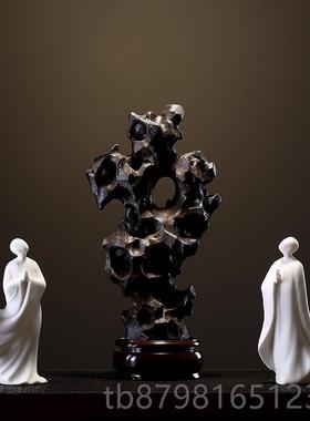 高档陶瓷套禅意装饰工玄艺品装创意客厅关电视柜 人物太湖摆石个