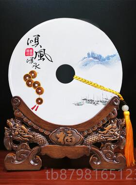 高档家万事兴玉石乔平安扣摆件客厅酒柜家居电视搬新家迁和新柜居