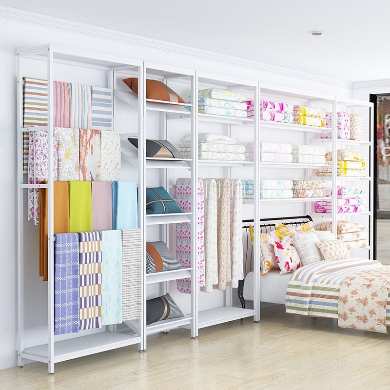 家纺店货架展示架布料床上展示柜四件套被子被芯枕芯置物架子,淘宝优惠券,粉丝福利购,淘宝优惠卷