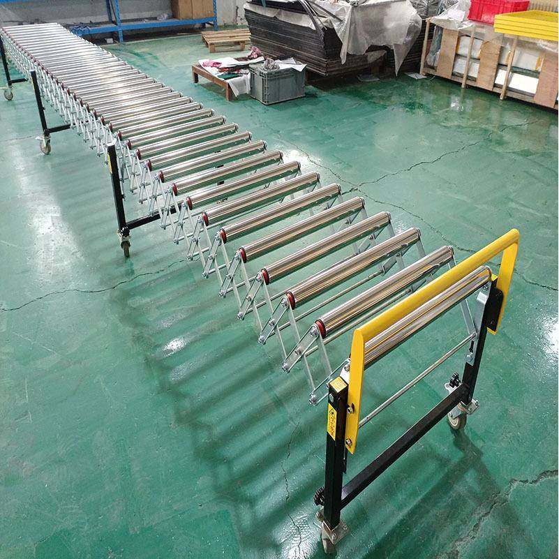 仓库卸货传送带伸缩滚筒输送机滚筒伸缩输送线,淘宝优惠券,粉丝福利购,淘宝优惠卷