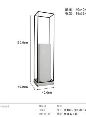高档板房大堂玄关落地艺样术大楼型雕塑摆台售装饰样板间处大理石