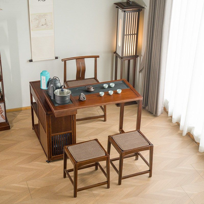 祥福可移动旋转千姿茶桌茶水柜茶台小户型阳台烧水壶一体桌椅组合,淘宝优惠券,粉丝福利购,淘宝优惠卷