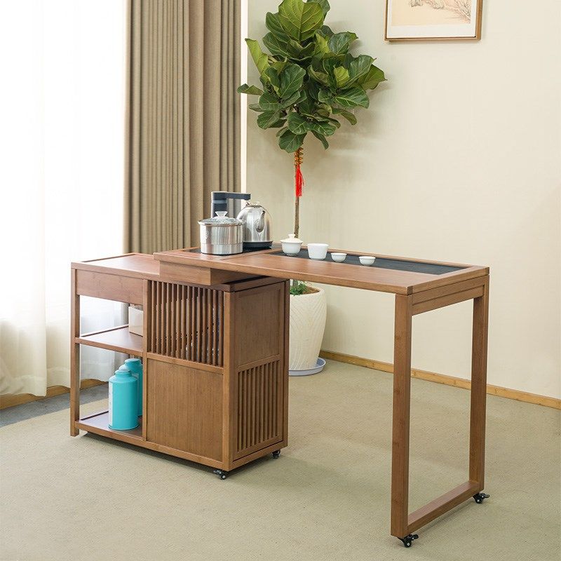 祥福可移动旋转千姿茶桌茶水柜茶台小户型阳台烧水壶一体桌椅组合,淘宝优惠券,粉丝福利购,淘宝优惠卷