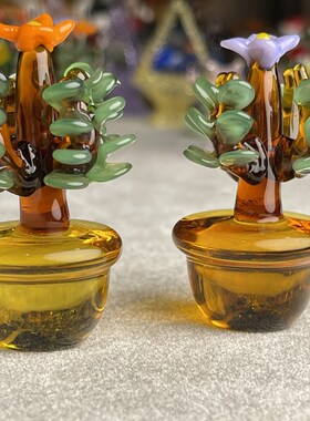 创意小清新多款玻璃仙人掌绿植室内摆件桌面迷你家居整体橱柜装饰