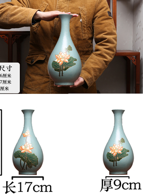 云南丽江中式悬玄关装饰品电视柜禅意酒柜博古架摆件玉壶春工艺品