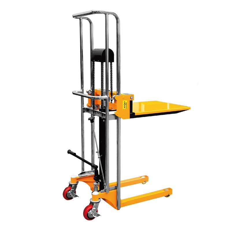 好拉SDDJ1100手动轻便堆高车液压升降行李车轻型平台车 - 图3